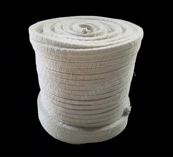 6mm 8mm 10mm 12mm keramisk fiber pakning Keramiske fibre sæt base valsetråd Flettet Pakning heat sealing strip ildfaste fyldning
