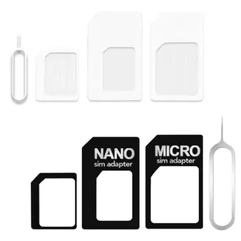 4 i 1 Konvertere Nano SIM-Kort til Micro Standard Adapter til iPhone Til Samsung 4G LTE USB Trådløse Router M2EC