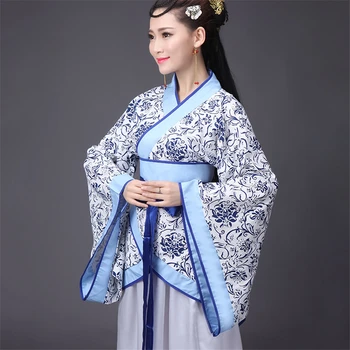 12 Stilarter Hanfu Broderi Tang Passer til Dame Traditionel Kinesisk Gammel Dans Kostumer til Kvinder National Stadium Etnisk Tøj