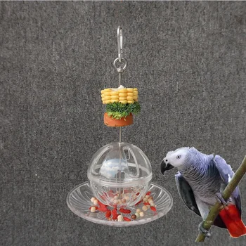 Praktiske Papegøje Fouragering Fodring Bird Feeder Mad Holder Hanging Parrot-Arkføderen