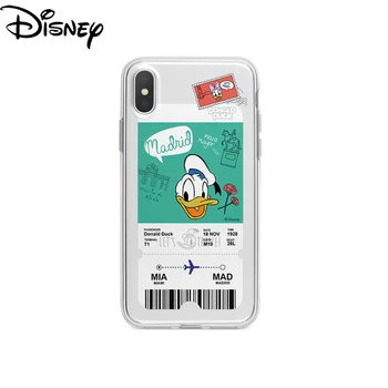 Disney søde tegneserie Donald Duck gennemsigtige telefonen tilfælde par telefonen dækning for iPhone12/12promax/xs/xsmax/11pro/12mini/6s/6sp7p/