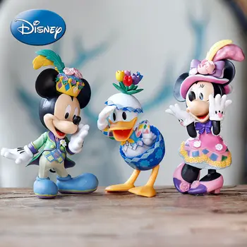 Disney Mickey Mouse, Minnie Søde Tegneserie Hvid Brudekjole Hånd-Kage Dekoration Bryllup Sko Kasse Dukke Dekoration Model