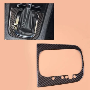Venstre Hånd Drev-Carbon-Fiber Gear Shift Trim Panel Cover Sticker Fit for Golf 6 R-Line