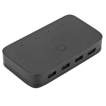 4K USB-HDMI-KVM Switch Box Video Display USB-Skifte Splitter til Deling af Tastatur, Mus, Printer Plug og Paly