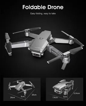 2021 Nye RC Quadcopter Drone pro x 2,4 G Selfie WIFI FPV Med 4K HD-Kamera Sammenklappelig RC Quadcopter RTF drone 4k-professionelle