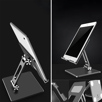 Nye Hot Aluminium Legering Telefon Skiller Støtte Tablet Bruser Bærbare Holder Til Telefonen Pad Tablet Stå Justerbar Folde Indehaver