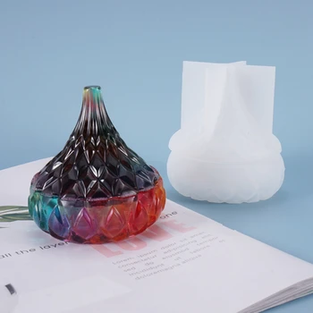 DIY Krystal Runde Form Opbevaring Flaske Forme til Smykker at Gøre Formen Epoxy Uv-gaveæske Smykker Værktøjer, Forme