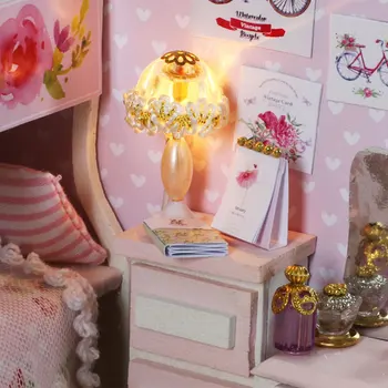 Diy 3D Miniature dukkehus Kits Roombox Dukke Hus Møbler Dukkehus smudsomslag Legetøj Fødselsdag Gave til Børn, Voksne
