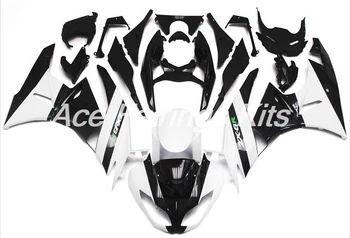 Sprøjtestøbe Nye ABS fairing kits, Passer til Kawasaki ZX6R 2009 2010 2011 2012 stødfangere ZX-6R 09 10 11 12 Ninja 636 sort hvid