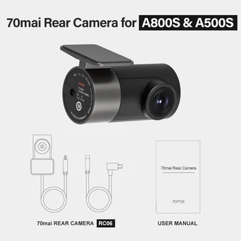 70mai Bageste Cam for 70mai 4K Dash Cam 70mai A800 4K Bil DVR-Ede cam 70mai Pro Plus + RCO6 for A800S & A500S RC09 for A400