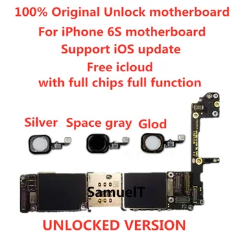 SamuelT Oprindelige ulåst iphone 6s bundkort uden/med Touch-ID til iphone 6s 4.7 tommer logik kompakt