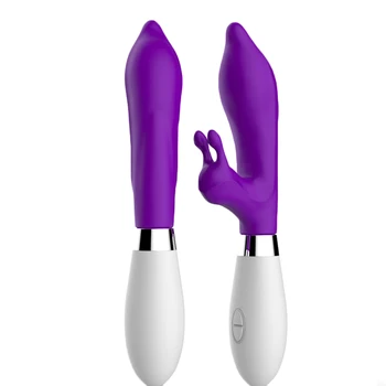 10 Hastigheder G Spot Rabbit Vibrator til Kvinder Dual Vibration Dildo Kvindelige Vagina, Klitoris Massager Sex Legetøj til Kvinder Voksen Produkt