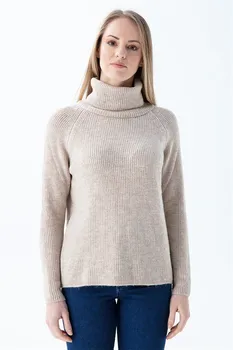 Kvinders Turtleneck Sweater Mink