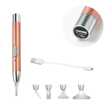 USB-Genopladelige Punkt Boremaskine Pen med 5 Hoveder DIY Diamant Maleri, Mosaik, Kunsthåndværk, Håndlavede Cross Stitch Kits Tilbehør