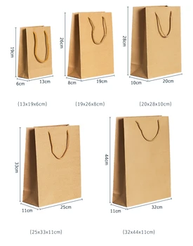 10stk/lot 5-Papir Gave Pose Papir Tøjet Shopping Taske Gave Emballage Pose Luksus Emballage papir taske