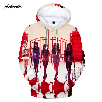 Hoodie Sweatshirts Red Velvet Sweatshirts og Hættetrøjer Hoody Casual Hætteklædte Red Velvet Dreng/piger Cool Design Polluvers Toppe 3D Hoodeis