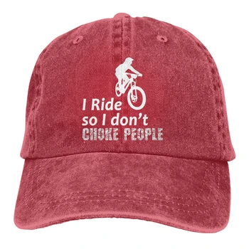 Sommeren Cap solskærm jeg Ride, Så jeg ikke Kvalt, Folk, Hip Hop Caps Mountainbike-MTB Cykling Cowboy Hat Toppede Hatte