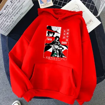 Æstetik Nye Pullover Hoodie Bungou Herreløse Hunde, Hip-hop Kvinder Hooded Jakke Harajuku Grafisk Træningsdragt Anime Print Streetwear