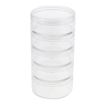 5x70ml Klar Plast Tom Kosmetiske Containere Krukker Potter Lille Tom