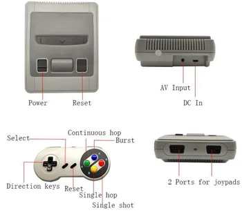 Indbygget 620 Spil Mini TV-Spil Konsol Til Super Famicom 8 Bit Retro Klassiske Håndholdt Gaming-Afspiller, AV-Udgang Video-Gamepads
