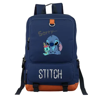Disney Lilo & StitchStitch rygsæk skoletaske tegnefilm lysende rygsæk rejse rygsæk elev skole taske laptop taske kid gave