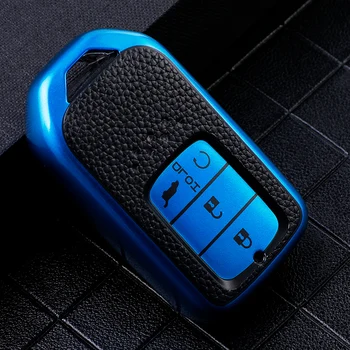 NYE Bløde Bil Låget Til Honda Civic CRV PASSER Odyssey Forza Overenskomst Jazz HRV Smart Nøglering Style Læder Fjernbetjening Protector Case