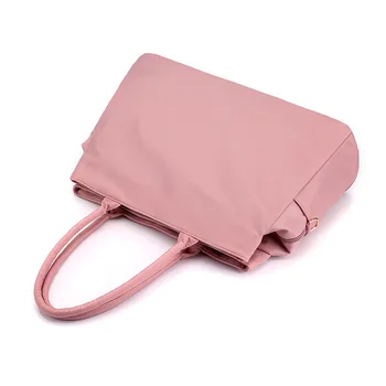 Små, friske skuldertaske kvinder taske mode litterære fan vandtæt nylon taske med stor kapacitet let shopping kvinders håndtaske