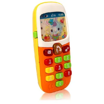 1PC Sød Elektronisk Telefonen for Kids Baby Mobil Elephone Pædagogiske Lære Musik Maskine Spil Legetøj for børn, der Tilfældigt Farve