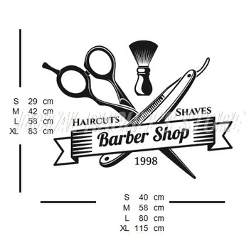 Hair Stilfulde Decal Barber Shop Saks Indretning Hår Negle Salon Skilt Vinyl Væg Kunst Mærkat