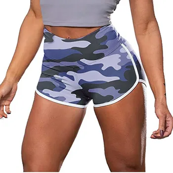 Kvinder Sexy Camouflage Shorts om Sommeren Silke Slanke Kort Højtaljede Casual Hot Booty Gym Sport Shorts Sommer Mode Tøj