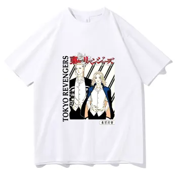 Japan Populære Anime Tokyo Revengers Mønster Print T-shirt, Mænds Personlighed T-Shirts, Korte Ærmer Mænd Kvinder Harajuku Stil Tee