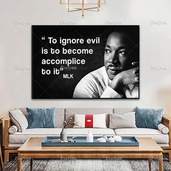 Juneteenth Kunst, Martin Luther King Plakat,Sort Stolthed, Borgerlig Ret , Afrikansk Amerikansk Leder Home Decor Udskriver Væg Kunst, Lærred
