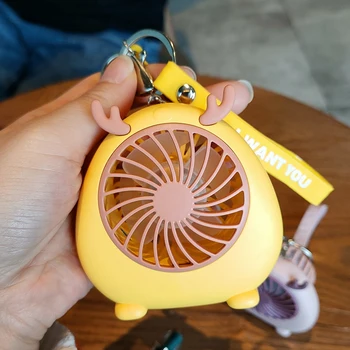 Kreative Nye Fawn Håndholdte Lille Ventilator til USB-Opladning Studerende Tegnefilm Bærbare nøglering Mini Fan-Gave