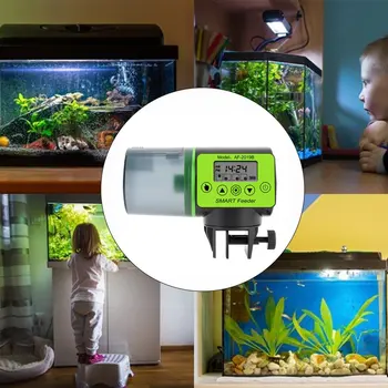 Høj Kvalitet, Smart Automatische Fisch-Arkføderen Akvarium-Arkføderen Akvarium Auto Fütterung Spender mit LCD-Zeigt Timer Akvarium Zubeh
