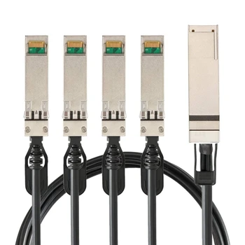 40Gbps QSFP til 4 SFP Passiv Direkte Vedhæfte Kobber DAC-Kabel til Huawei H3C ZTE RIGOAL Routere, Firewalls, Netværk Kort