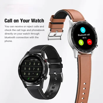 2021 Business Smart Ur Bluetooth Opkald Smartwatch Mænd Sport Fitness Armbånd Ur Til Android Huawei Honor Xiaomi