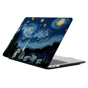 Stjerneklar Nat Mønster Laptop Case Til Apple MacBook Retina-Air 12 13.3 Nye Pro Touch bar 15.4 16 tommer Dække shell