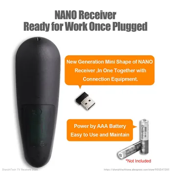 G30S Gyro Air Mouse Læring Remote Control Voice Mikrofon Højttaler IR USB-Stik og Trådløse Controller til Smart TV Boks IPTV