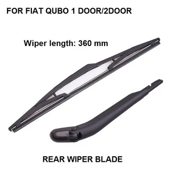 For Fiat Qubo 1 bagdør bagrude Vinduesvisker Arm Og Wiper Blade Set 360MM
