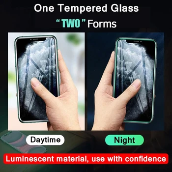 Lysende Hærdet Glas på iPhone SE2 6 7 8 plus-XR-X XS 11Pro Antal Glas Skærm Beskyttelses Film til iphone 6s 7 8 plus