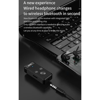 X8 HIFI Bluetooth-Modtager, AUX Bluetooth-Adapter 5,0 for almindelige Højttalere/Hovedtelefoner/Home Højttaler/TV/Bil/Computer