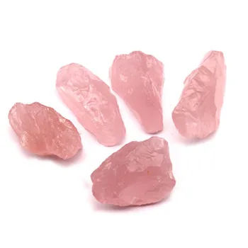 1stk Naturlige Rå Pink Rose Quartz Krystal Rå Sten Prøve Healing krystal kærlighed naturlige sten og mineraler fisk tank sten