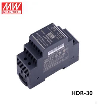 MENER det GODT, HDR-30-24 24 V 1,5 A meanwell HDR-30 36W Enkelt Output Industriel DIN-Skinne Strømforsyning