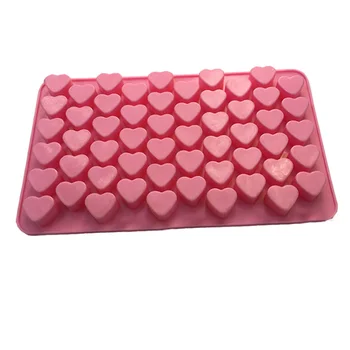 Pink 55 Endda Hjerte-Formet Non-Stick Silikone Kage Bagning Skimmel 3D Kage, Slik, Chokolade, Bage Formen