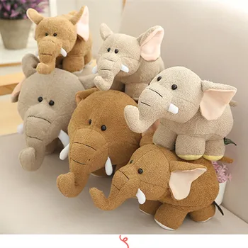 Nye 20-35cm Højde Store Plys Elefant-Dukke fra Toy Børn Sovende Ryg Pude Sød Udstoppet Elefant Baby Doll Xmas Gave
