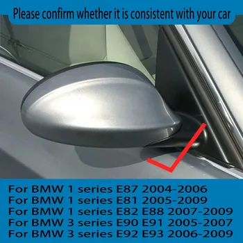 Side Spejl Dækker 2stk M Style Horn Form bakspejlet Dække Caps Erstatning til BMW 1 Serie 3 E81 82 87 99 90 91 92 93
