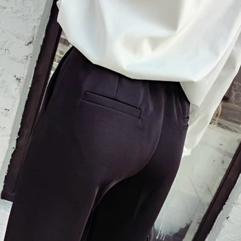Casual Bukser Kvinder Solid Ankel-længde Plus Størrelse 4XL Mode Studerende Slank Ins Kontor Damer Elegante Smarte Streetwear koreansk Stil
