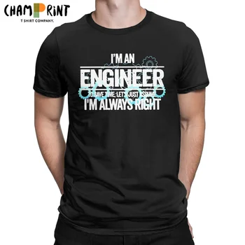 Mænd er Ingeniør Spare Tid T-Shirt Engineering Programmør Bomuld Toppe Casual Korte Ærmer O-Neck t-Shirts 4XL 5XL T-Shirts