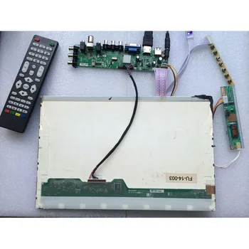 Kit Til LP141WX1-TL01/LP141WX1-TL02 1 CCFL LCD-30pin DVB-C DVB-T-1280X800 Digitale HDMI-Panel Controller board TV VGA USB-fjernbetjening