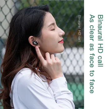 TWS Øretelefoner Bluetooth-5.0 Øretelefon LED Digitalt Display Vandtæt Binaural Ringe Headset Til Apple Xiaomi Android, iOS